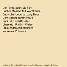 Pentateuch bücher mosche gebraucht kaufen  Trebbin