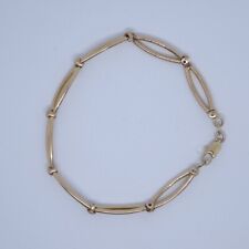 9ct Italian Gold Bracelet Oval Links Chain Hallmarked 7.3g for sale  Shipping to South Africa
