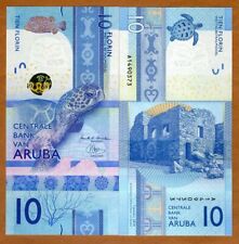 Usado, Aruba, 10 florines, 2019, P-21, gema espectacular unc, nueva familia de billetes segunda mano  Embacar hacia Argentina