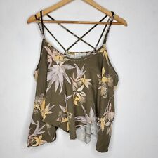 Usado, Regata Feminina We The Free XS Marrom Floral Sela Baggy Casual Cropped comprar usado  Enviando para Brazil