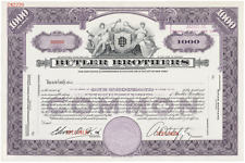 Butler Brothers. Stock Certificate. for sale  Shipping to South Africa