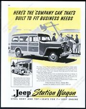 Usado, 1947 Willys Jeep Station Wagon canteiro de obras arte anúncio impresso vintage comprar usado  Enviando para Brazil