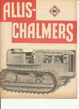 ALLIS CHALMERS GAMME B C WC WF HD - 1947 ? FRENCH / catalogue brochure dépliant d'occasion  Besançon