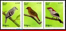 3352 BRASIL 2017 AVES BRASILEIRAS, AMEAÇADAS, BIRDPEX 8, RHM C-3691-93, CONJUNTO SEM MARCA DE CHARNEIRA comprar usado  Brasil 