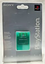 Genuine Sony SCPH-1020 EGJ Playstation 1 Memory Card Emerald NEW Sealed Scratch for sale  Shipping to South Africa