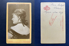 Catania, Maria Malagoli, Stagione estiva 1877 Vintage cdv albumen print., usado comprar usado  Enviando para Brazil