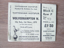 Ticket 1975 tottenham for sale  EDINBURGH