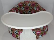 Bumbo Baby Seat With Straps Tray, And Owl Pattern Cover Great Condition!, used for sale  Shipping to South Africa
