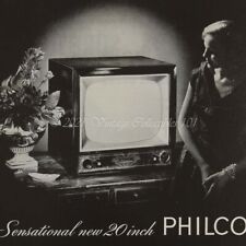 1952 Philco 20 polegadas TV design para casa foto arte decoração anúncio impresso vintage comprar usado  Enviando para Brazil