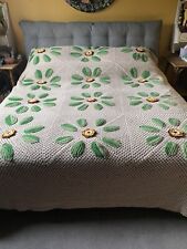 Vintage crochet bedspread for sale  LEEDS