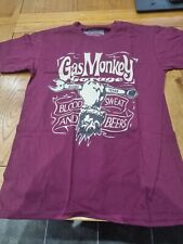 Official size M Gas Monkey Garage spanner  Mens burgundy T-shirt bnib Q for sale  Shipping to South Africa