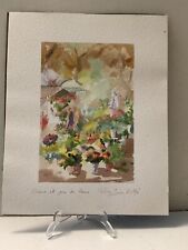 Lithographie aquarelle pierre d'occasion  Toulouse-