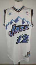 ADIDAS Utah Jazz N 12 Stockton Hardwood Camisa de baloncesto NBA TG XL segunda mano  Embacar hacia Argentina