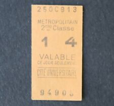 Ancien ticket métro d'occasion  Nantes-