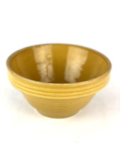 Mccoy Pottery Bowl Yellow Ware Mixing Stoneware Glaze Ribbed Beehive #9 for sale  Shipping to South Africa
