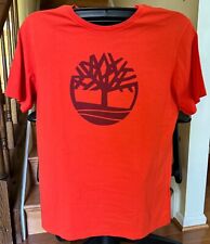 Camiseta Timberland Masculina L Kennebec River Tree Logo Laranja/Marrom Manga Curta comprar usado  Enviando para Brazil
