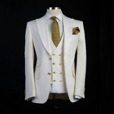 Ternos masculinos casamento formal noivo smoking blazers formatura jantar ternos pico lapela comprar usado  Enviando para Brazil