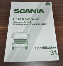 Usado, 1989 Scania R113 H 320 360 Especificação 31 Caminhão Folheto Prospekt DE comprar usado  Enviando para Brazil