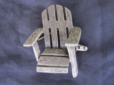 Broche alfiler silla reposabrazos Adirondack - joyas - muebles descanso relajarse rústico NUEVO segunda mano  Embacar hacia Argentina