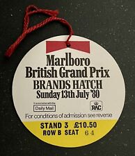 Ingresso/passe Alan Jones Win #8/1st British GP Win - 1980 British F1 Grand Prix comprar usado  Enviando para Brazil