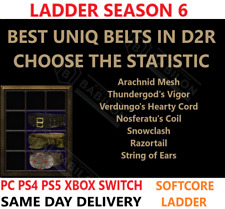 Usado, ✅ PC PS4 PS5 XBOX SWITCH ✅ LADDER Todos os cintos Uniqe D2R Diablo 2 itens ressuscitados comprar usado  Enviando para Brazil