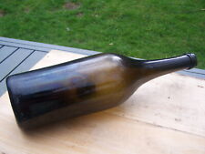 bouteille ancienne vin verre soufflé 19ème cognac black glass bottle 19th d'occasion  Querrien