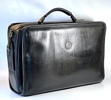 Vintage Glaser Designs San Francisco Flap Top Embossed Leather Briefcase 17X12" for sale  Shipping to South Africa