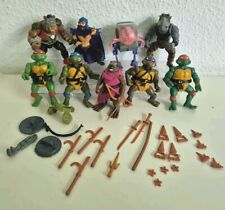 9 Ninja Turtles Action Figuren mit Zubehör: Krang, Splinter, Bebop, Etc, 1988 comprar usado  Enviando para Brazil