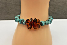 Turquoise amber beaded for sale  Fort Worth