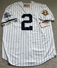 Camiseta deportiva blanca cosida de Derek Jeter #2 de los Yankees de Nueva York talla grande segunda mano  Embacar hacia Mexico