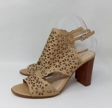 Sandálias femininas de salto com corte floral couro marrom Via Spiga tamanho 8 comprar usado  Enviando para Brazil
