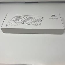 Wireless Keyboard and Mouse,J JOYACCESS 2.4G white, used for sale  Shipping to South Africa
