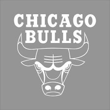 Calcomanía de vinilo de 1 color con logotipo del equipo de Chicago Bulls pegatina ventana de coche pared segunda mano  Embacar hacia Mexico