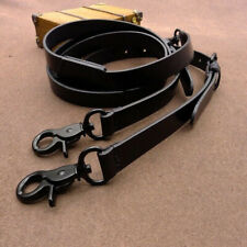 Suspensórios traseiros masculinos vintage de couro preto adulto H com gancho de latão comprar usado  Enviando para Brazil
