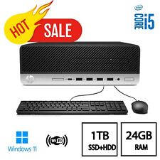HP Desktop Computer Windows 11 24GB 1TB SSD+HDD WiFi FAST PC CLEARANCE SALE, used for sale  Shipping to South Africa