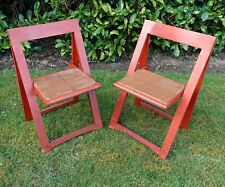 Wooden folding chairs. for sale  SLOUGH