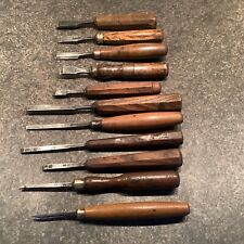 Antique wood chisels. for sale  WALSALL