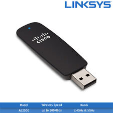 New Linksys AE2500 N600 Dual Band Wireless-N USB Adapter - 5GHz & 2.4GHz for sale  Shipping to South Africa