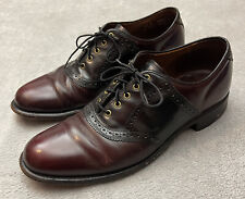 Sapatos sociais Oxford de couro borgonha KEITH HIGHLANDER tamanho 9.5 fabricados nos EUA comprar usado  Enviando para Brazil