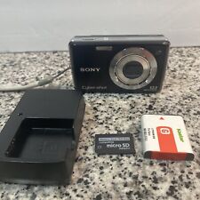 Cargador de cámara digital Sony Cyber-shot DSC-W230 12,1 MP 4x zoom tarjeta 32 GB negro segunda mano  Embacar hacia Argentina