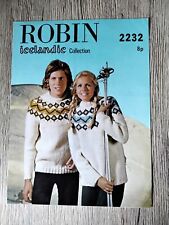 Robin knitting pattern for sale  CHESTERFIELD