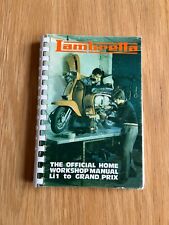 Lambretta workshop manual for sale  BRIDGWATER