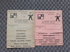 Catalogues anciens trains d'occasion  Neuilly-sur-Seine