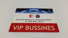 używany bilet SLAVIA Praga - STEAUA Bukareszt 19.09.2007 VIP na sprzedaż  PL