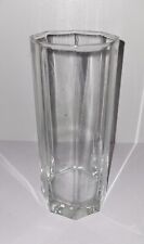 Usado, Vase En Verre Forme Octogonal Transparent Hauteur 21cm Vintage Art Deco comprar usado  Enviando para Brazil
