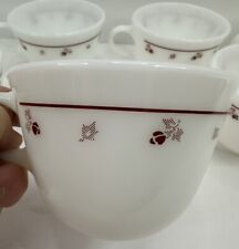 Juego de 8 tazas de té/café vintage Corning “Burgundy Rose” vaso de leche usado en excelente estado segunda mano  Embacar hacia Argentina