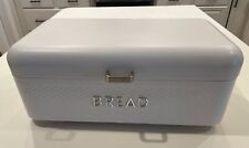 Caixa de pão para bancada de cozinha, metal, (branco), ventilada com dobradiça vintage comprar usado  Enviando para Brazil