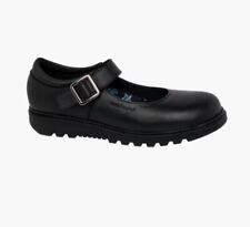 Hush Puppies  black leather buckle school shoes girls /ladies uk4 RRP £47 for sale  Shipping to South Africa