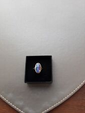 black opal 9 ct gold ring for sale  FORFAR