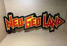 Tamanho XXXL - Logotipo Neo Geo Land Placa em Madeira - Aes mvs cd display de parede comprar usado  Enviando para Brazil